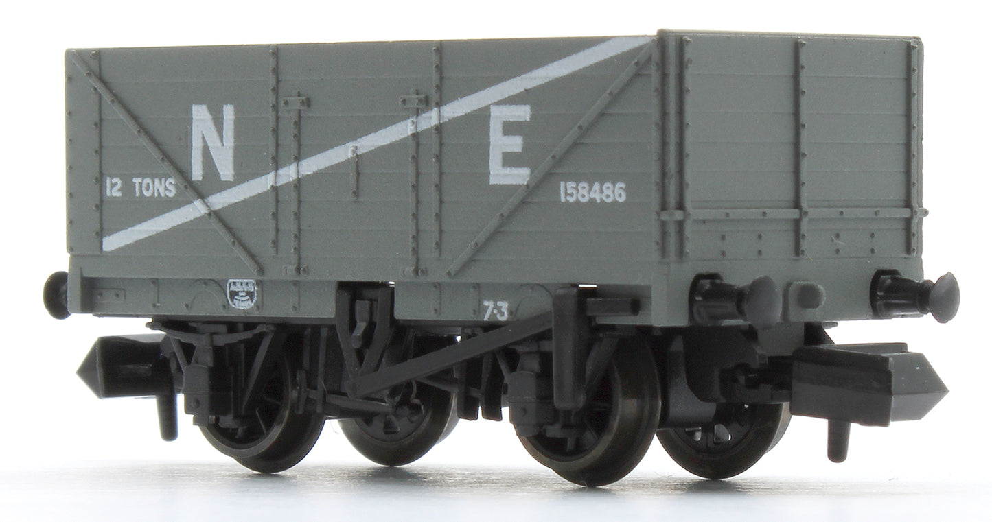 9ft 7 plank open wagon, NE, grey No.158486