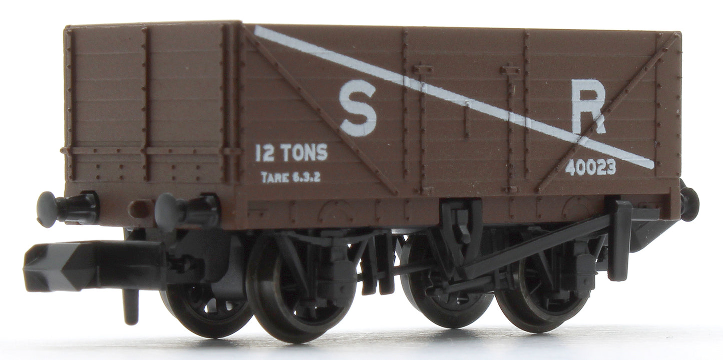 9ft 7 plank open wagon, SR, brown No.40023