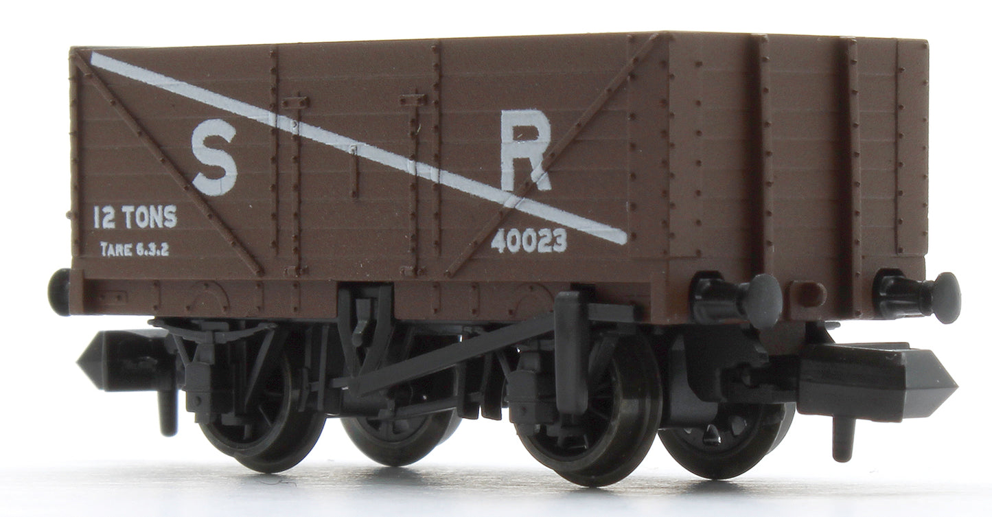 9ft 7 plank open wagon, SR, brown No.40023