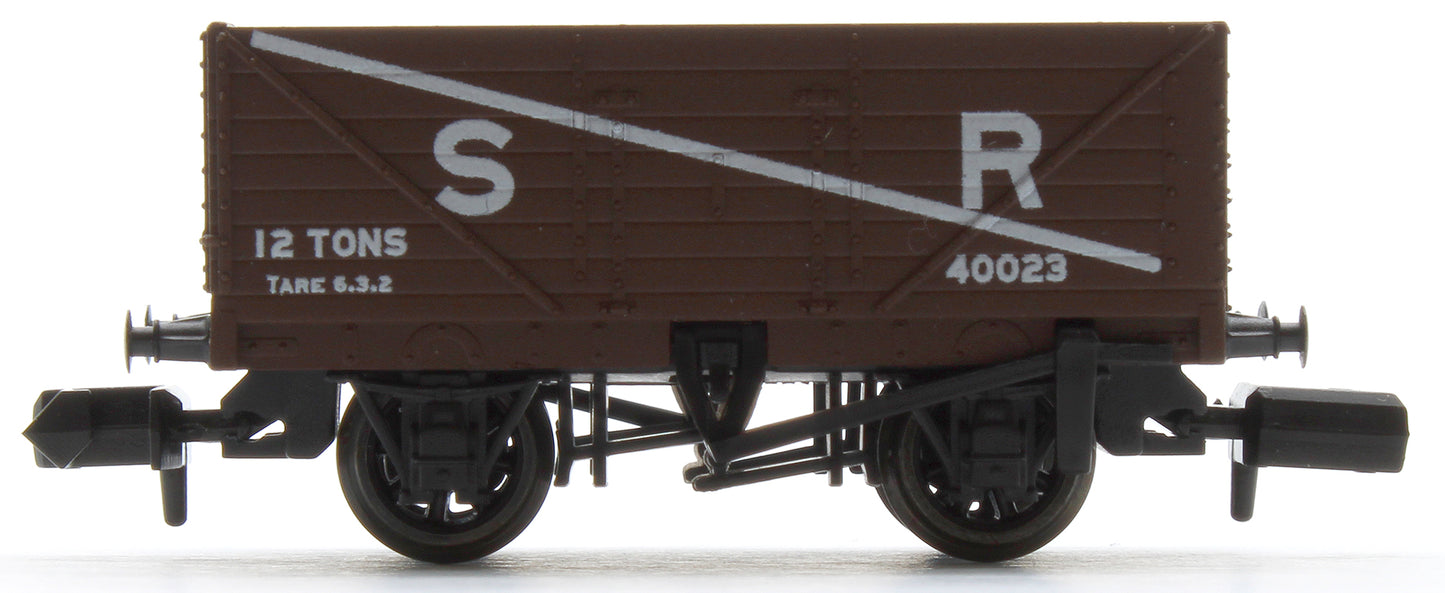 9ft 7 plank open wagon, SR, brown No.40023