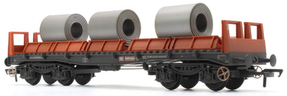 Pre-Owned BR BAA Steel Carrier Wagon BR Railfreight Metals Sector No.900172 - Weathered