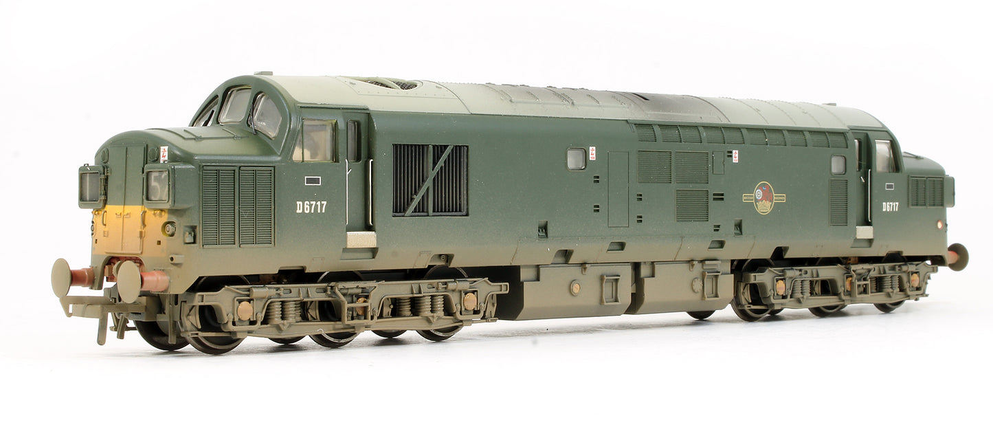 Pre-Owned Class 37/0 D6717 BR Green Diesel Locomotive Weathered (Exclusive Edition)