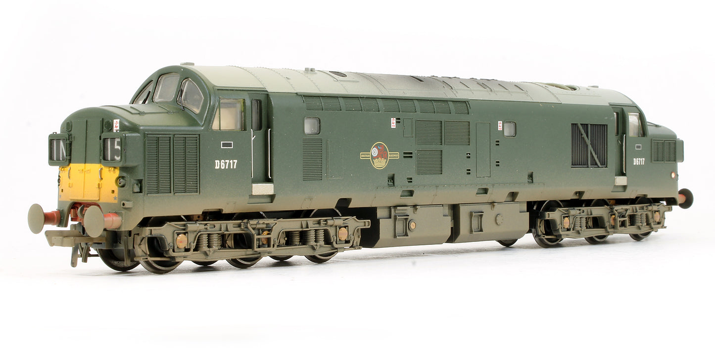 Pre-Owned Class 37/0 D6717 BR Green Diesel Locomotive Weathered (Exclusive Edition)
