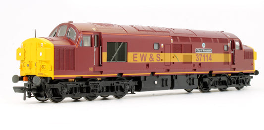 Pre-Owned Class 37/0 37114 EW&S 'City Of Worcester' Diesel Locomotive (DCC Fitted)