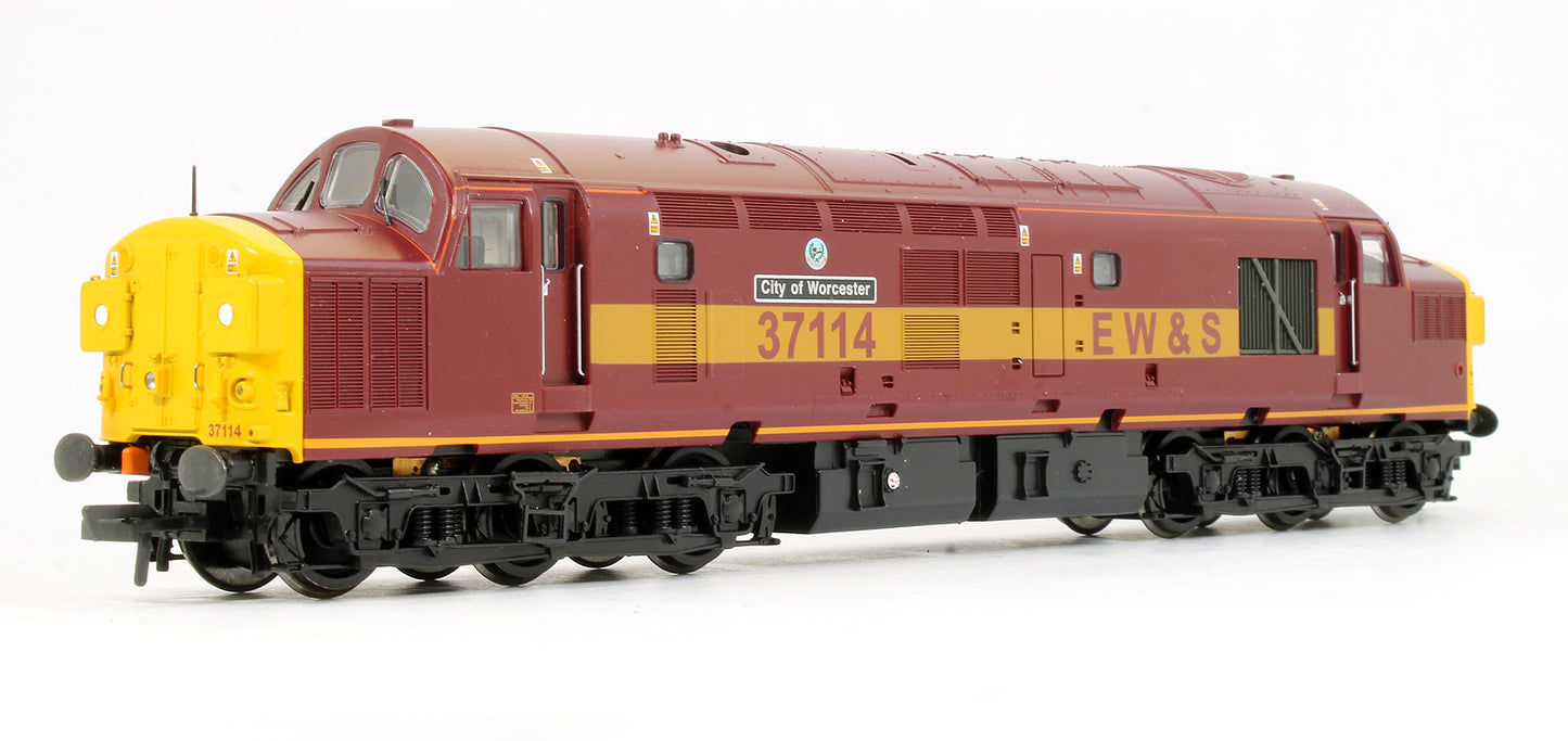 Pre-Owned Class 37/0 37114 EW&S 'City Of Worcester' Diesel Locomotive (DCC Fitted)