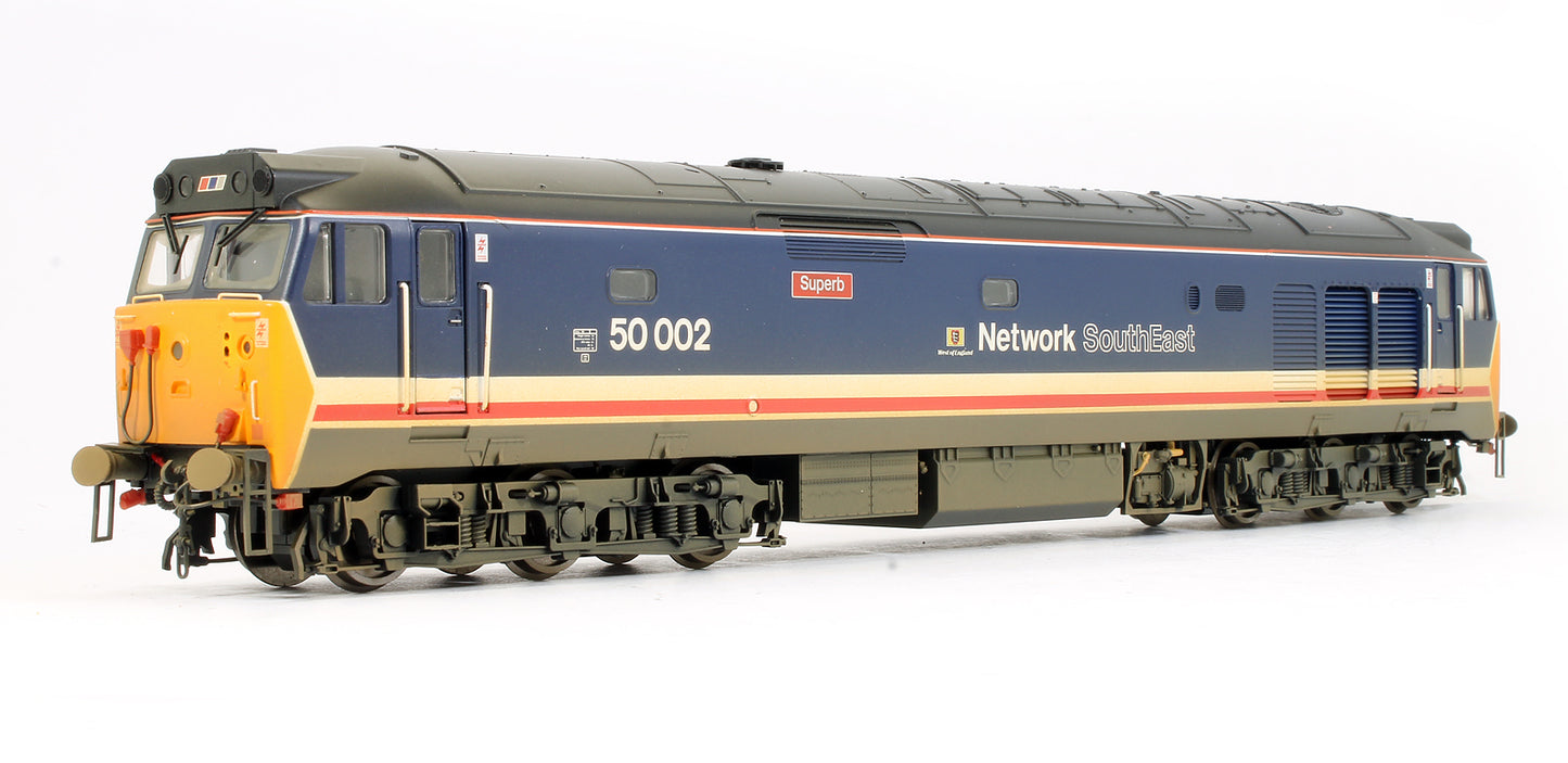 Pre-Owned R2429 NSE CO-CO Diesel Electric Class 50 002 'Superb' Diesel Locomotive (Weathered)