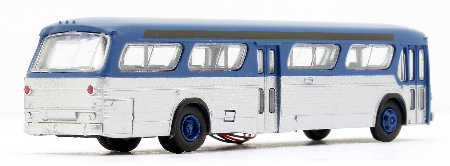 N Gauge New Look Bus - Generic Blue