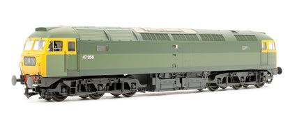 Pre-Owned Class 47256 BR Green Full Yellow Ends Diesel Locomotive (Weathered)