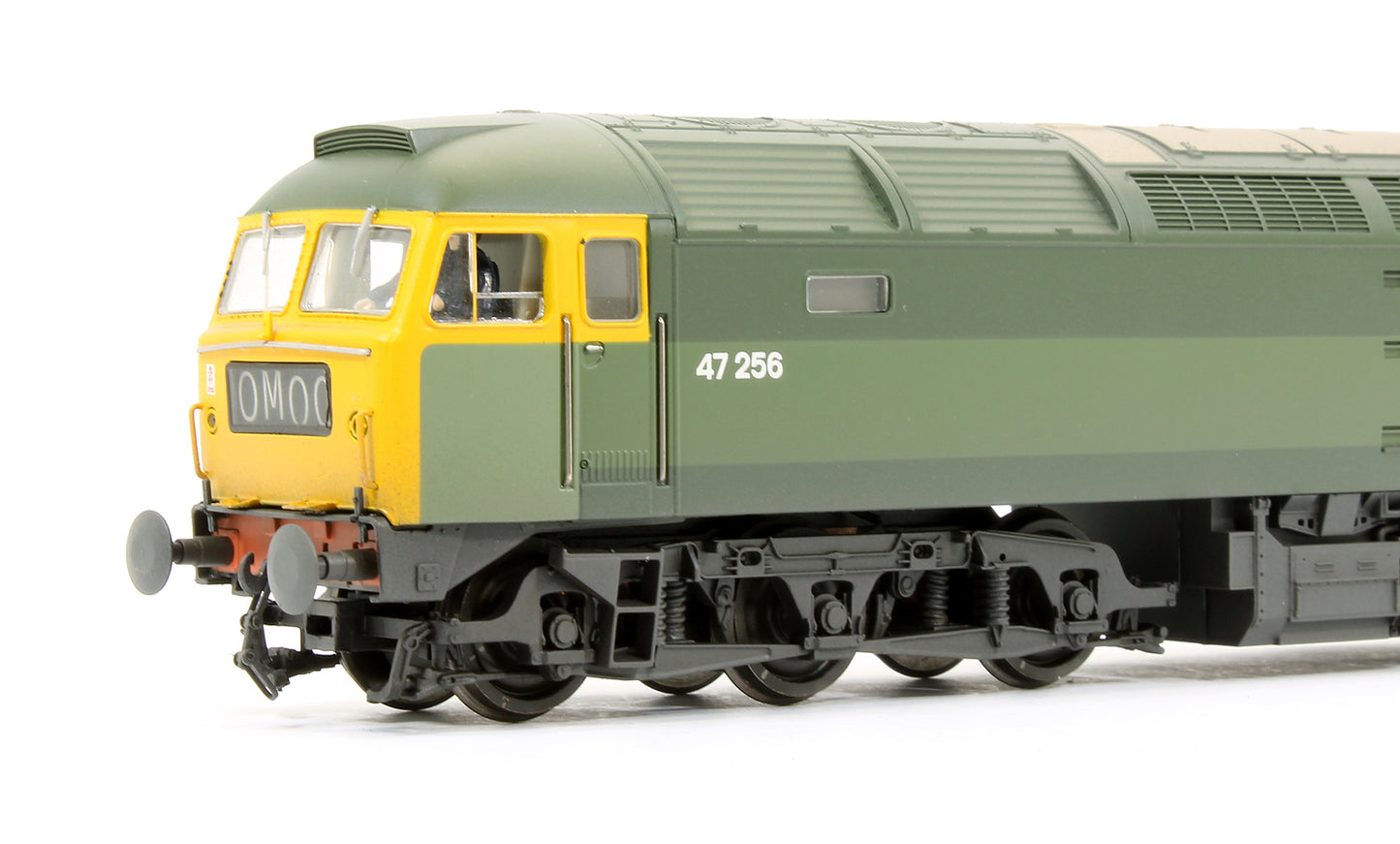 Pre-Owned Class 47256 BR Green Full Yellow Ends Diesel Locomotive (Weathered)