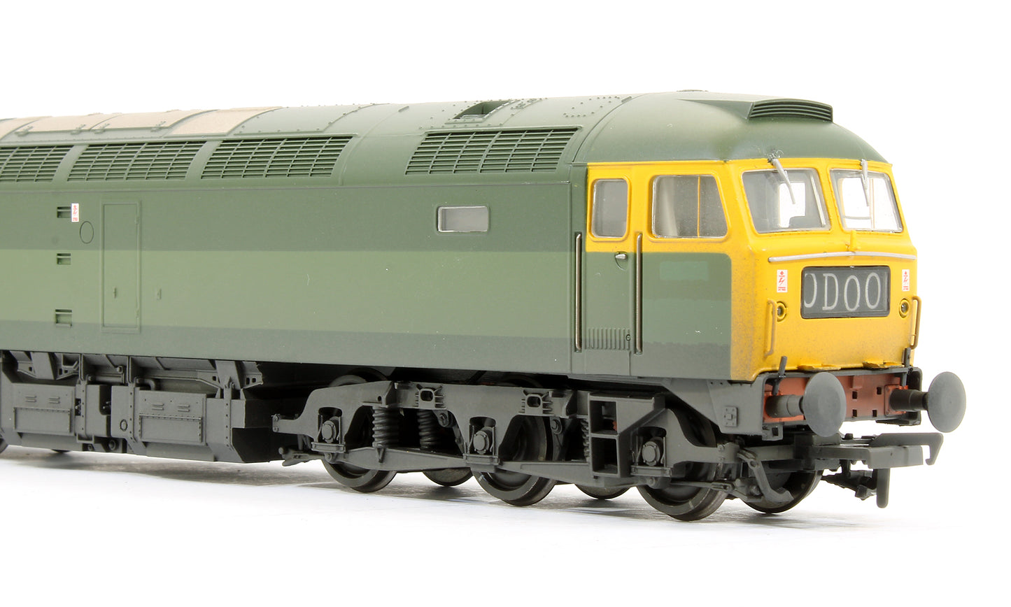 Pre-Owned Class 47256 BR Green Full Yellow Ends Diesel Locomotive (Weathered)