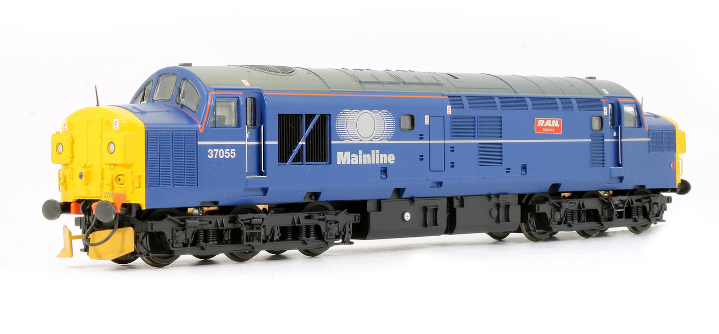 Pre-Owned Class 37/0 37055 'Rail Celebrity' Mainline Blue Diesel Locomotive