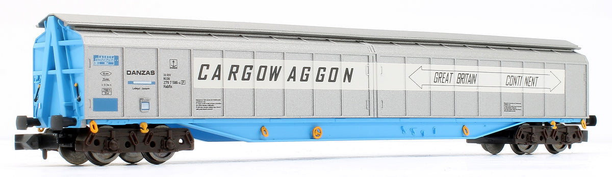 Pre-Owned Ferry Wagon Cargowaggon 33 80 279 7586-4P White Stripe