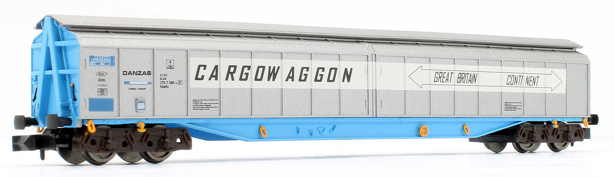Pre-Owned Ferry Wagon Cargowaggon 33 80 279 7586-4P White Stripe