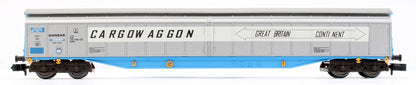 Pre-Owned Ferry Wagon Cargowaggon 33 80 279 7586-4P White Stripe