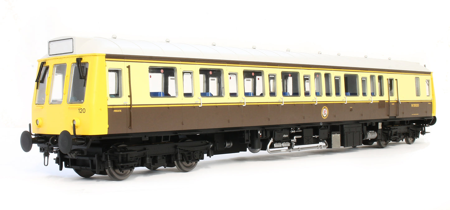 Class 121 W55020 GWR 150 Chocolate and Cream Single Car DMU