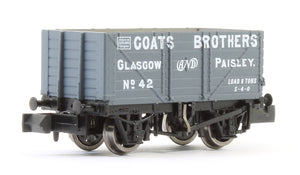 Coats Brothers, Glasgow RCH 7 Plank Private Owner Wagon No.42