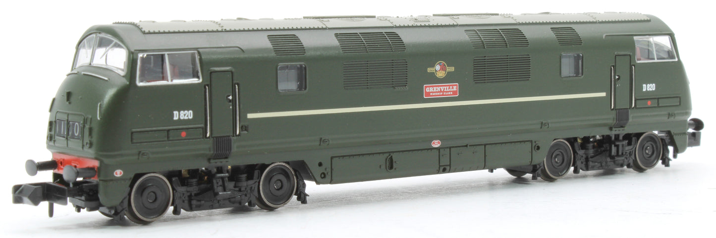 Class 42 'Warship' D820 'Grenville' BR Green (Late Crest) Diesel Locomotive