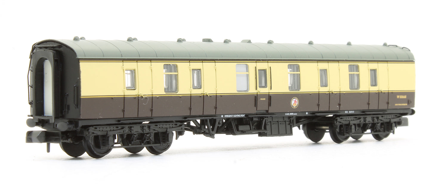 BR Mk1 BG Brake Gangwayed BR (WR) Chocolate & Cream No. W80668