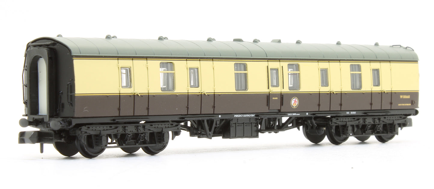 BR Mk1 BG Brake Gangwayed BR (WR) Chocolate & Cream No. W80668