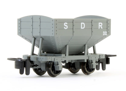 GLT OO-9 Snailbeach District Railway 4-wheel Hopper Wagon No.32 - SDR grey