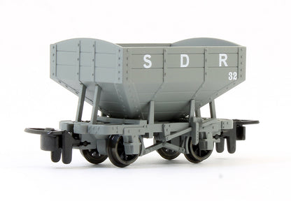 GLT OO-9 Snailbeach District Railway 4-wheel Hopper Wagon No.32 - SDR grey