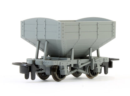 GLT OO-9 Snailbeach District Railway 4-wheel Hopper Wagon - plain grey