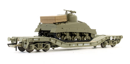 Pre-Owned OR76WW006 Warwell A Flat Wagon No.36 With Sherman Tank