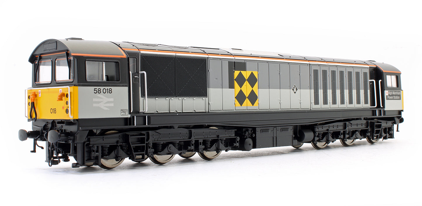 Pre-Owned Class 58018 BR Railfreight Sector 'High Marnham Power Station' Diesel Locomotive