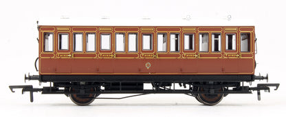 Pre-Owned Pack of 4 LBSCR Umber (4BT, 6CL, 4T, 6BT) Passenger Coaches