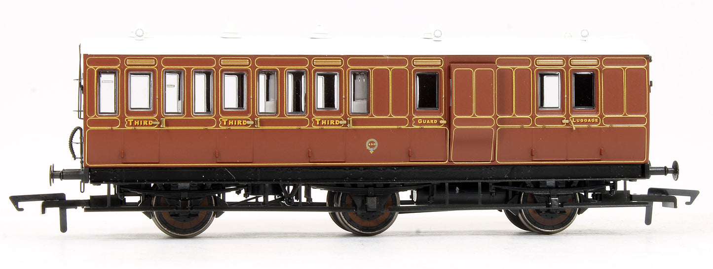 Pre-Owned Pack of 4 LBSCR Umber (4BT, 6CL, 4T, 6BT) Passenger Coaches