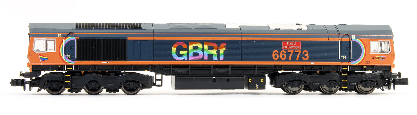 Pre-Owned Class 66 773 'Pride Of GB Railfreight' GBRf Rainbow Logo Diesel Locomotive