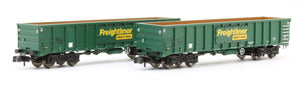 MJA Freightliner Heavy Haul Bogie Box Van 502039 & 040