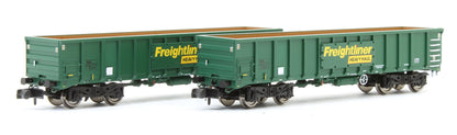 Pre-Owned MJA Freightliner Heavy Haul Bogie Box Van Twin Pack 502011 & 502012