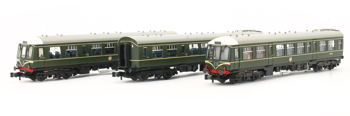Pre-Owned 371-887DS Class 108 3 Car DMU BR Green Speed Whiskers (DCC Sound)