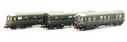 Pre-Owned 371-887DS Class 108 3 Car DMU BR Green Speed Whiskers (DCC Sound)