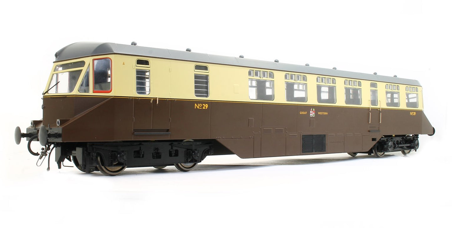 GWR AEC ‘Razor Edge' Railcar GWR chocolate/cream (dark grey roof and GWR coat of arms) No.29 Diesel Locomotive