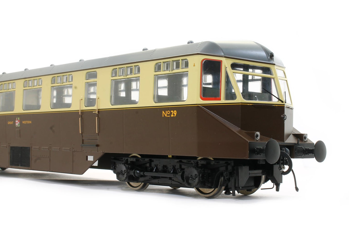 GWR AEC ‘Razor Edge' Railcar GWR chocolate/cream (dark grey roof and GWR coat of arms) No.29 Diesel Locomotive