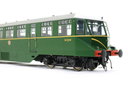 GWR AEC ‘Razor Edge' Railcar BR green with speed whiskers (white cab roofs) No.W32W Diesel Locomotive