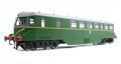 GWR AEC ‘Razor Edge' Railcar BR green with speed whiskers (dark grey roof) No.W26W Diesel Locomotive