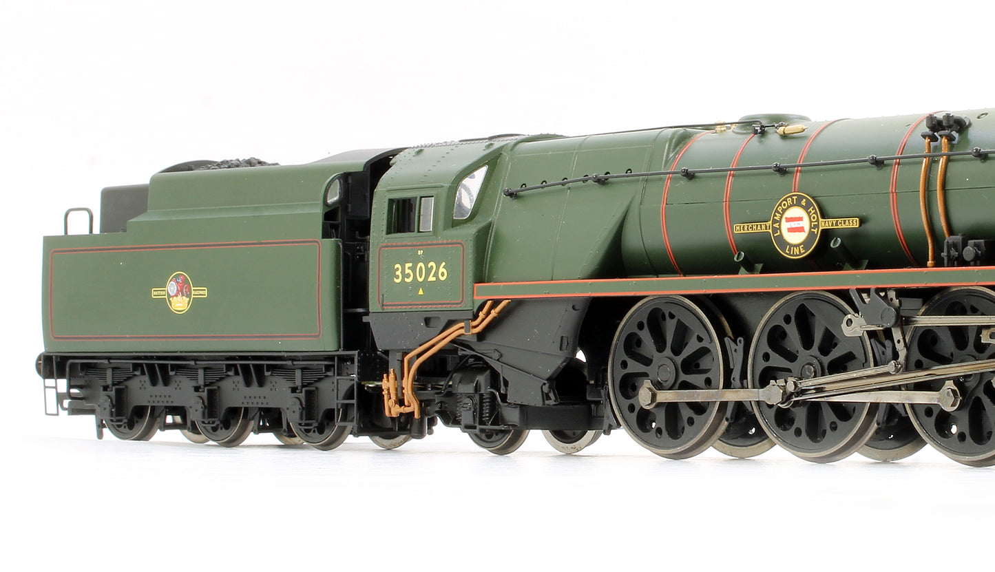 Pre-Owned BR 4-6-2 Merchant Navy Class 'Lamport And Holt Line' 35026 Steam Locomotive