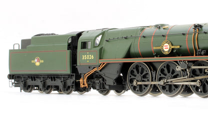 Pre-Owned BR 4-6-2 Merchant Navy Class 'Lamport And Holt Line' 35026 Steam Locomotive