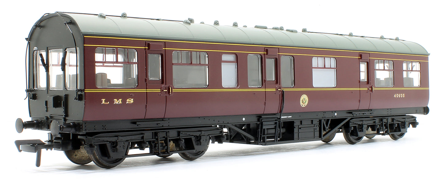 LMS 50ft Inspection Saloon LMS Crimson Lake No. 45035