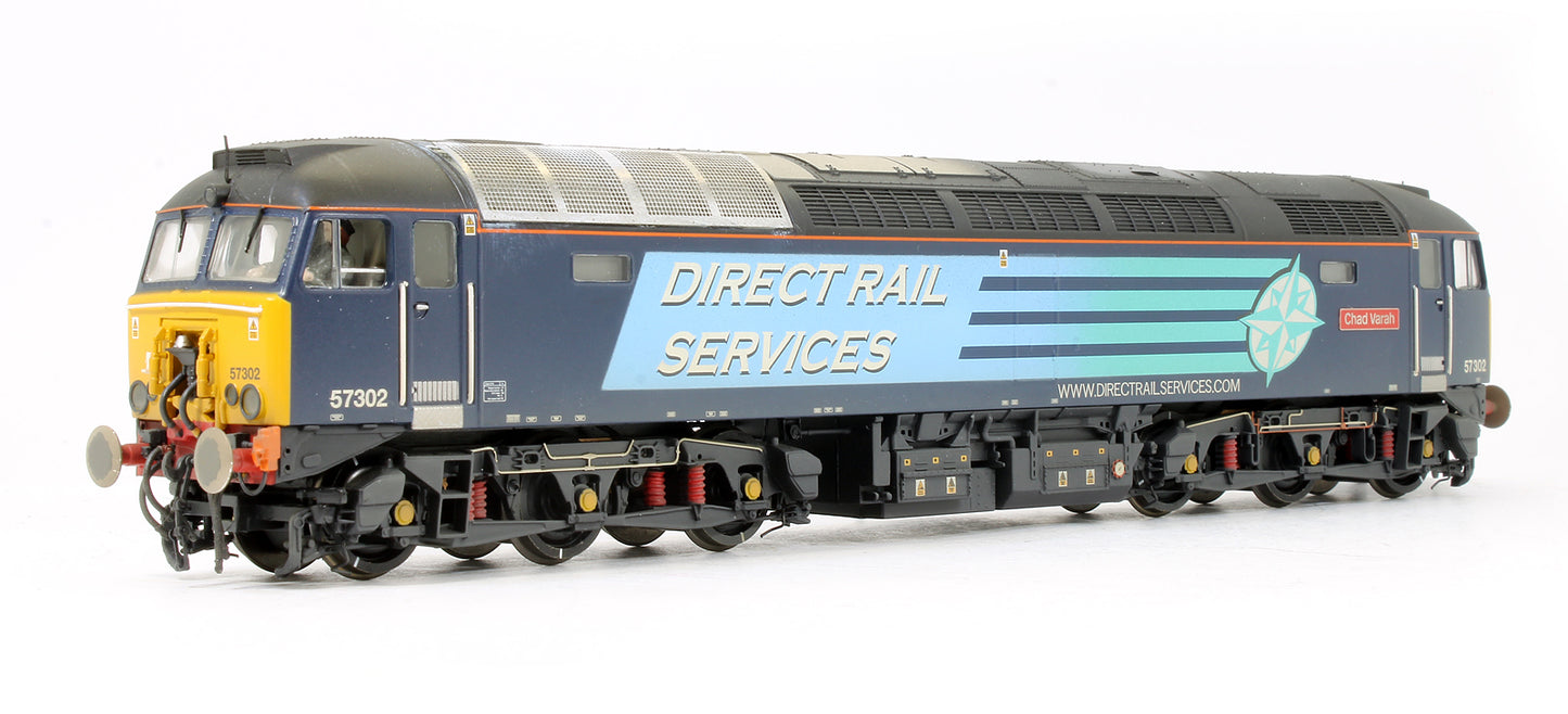 Class 57/3 57302 'Chad Varah' DRS Compass Blue Diesel Locomotive - Weathered