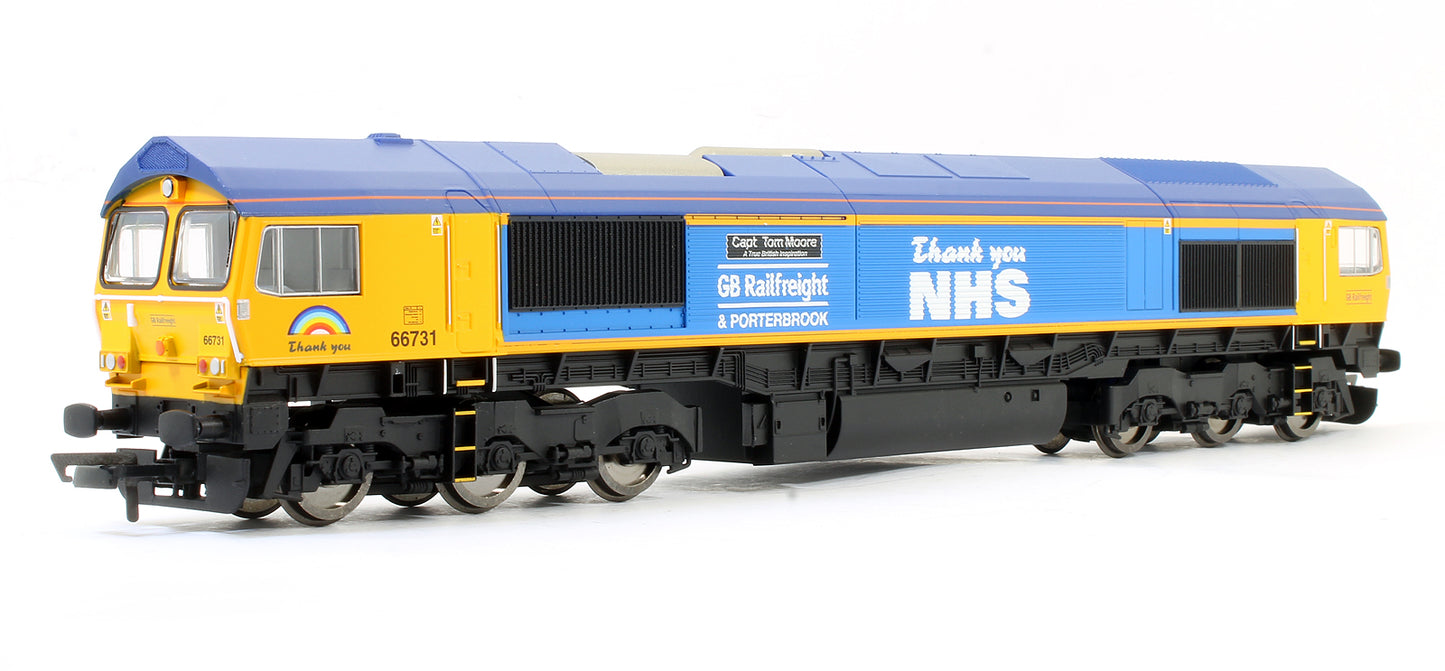 Pre-Owned R30069 GBRf Class 66 'Capt Tom Moore A True British Inspiration' Diesel Locomotive (Limited Edition)