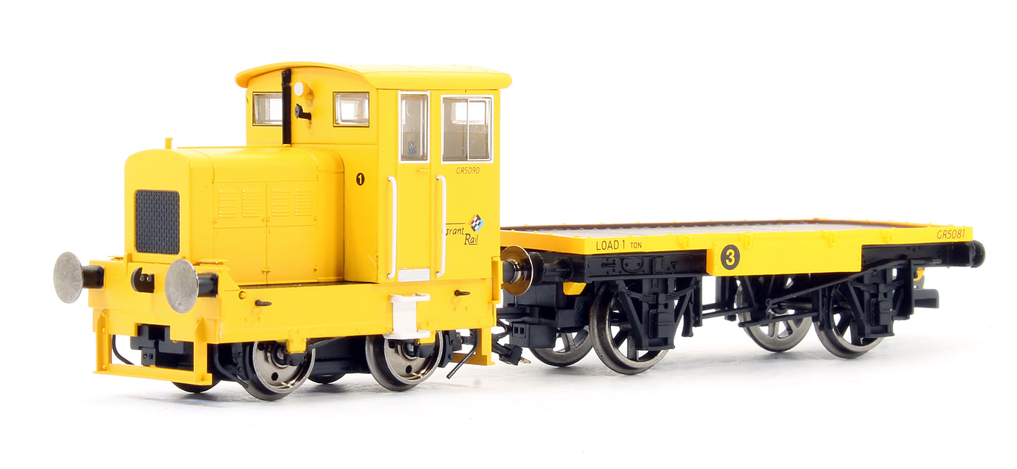 Grantrail Ltd Ruston & Hornsby 48DS 0-4-0 & Flatbed Wagon No.GR5090