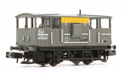 BR 20T 'Shark' Ballast Plough Brake Van BR Engineers Grey & Yellow No. DB993736