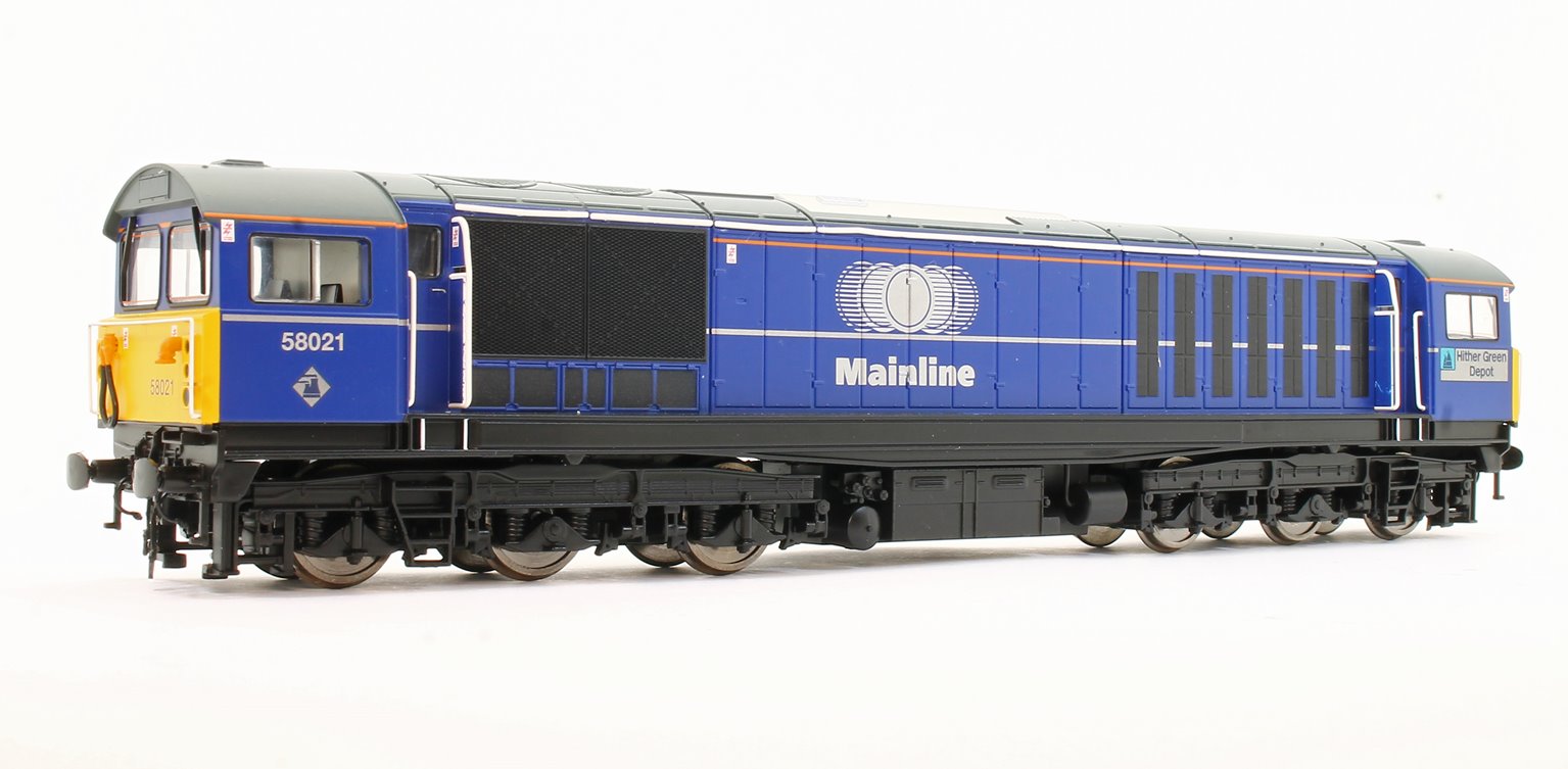Class 58 58021 'Hither Green Depot' Mainline Blue Diesel Locomotive