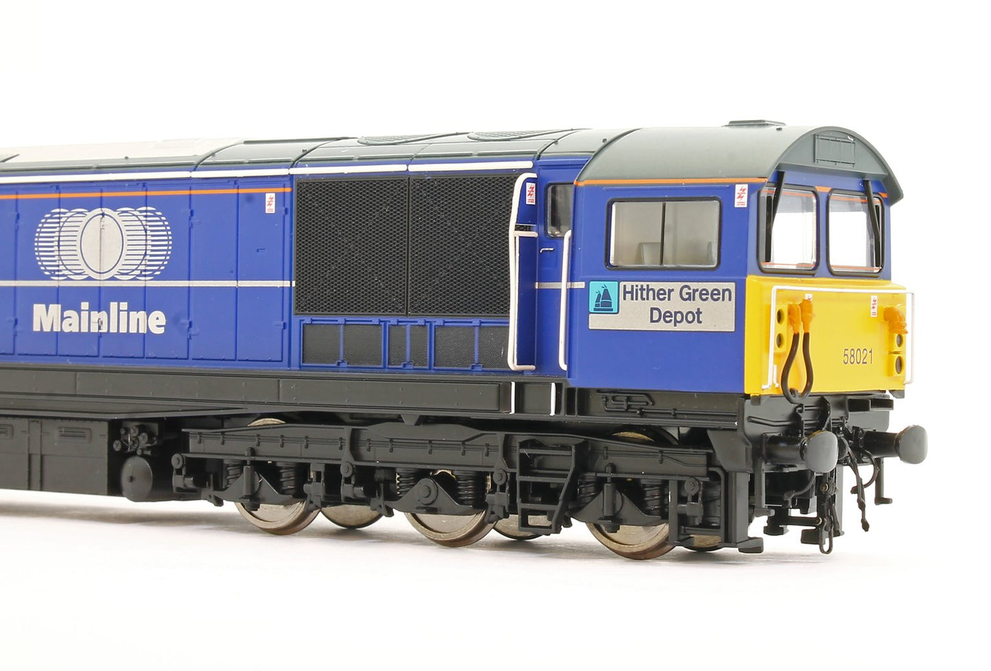 Pre-Owned E84007 Class 58 58021 'Hither Green Depot' Mainline Blue Diesel Locomotive