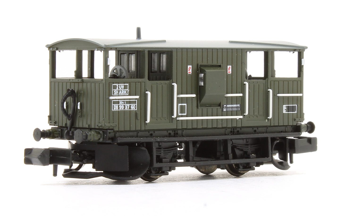 BR 20T 'Shark' Ballast Plough Brake Van BR Departmental Olive Green No. DB993760