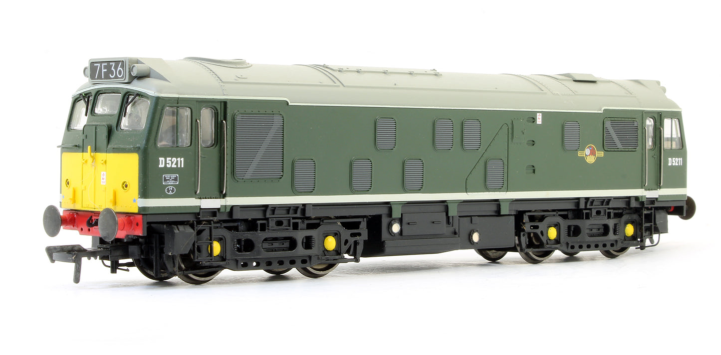 Pre-Owned Class 25/1 BO-BO D5211 BR Green Diesel Locomotive - DCC Fitted